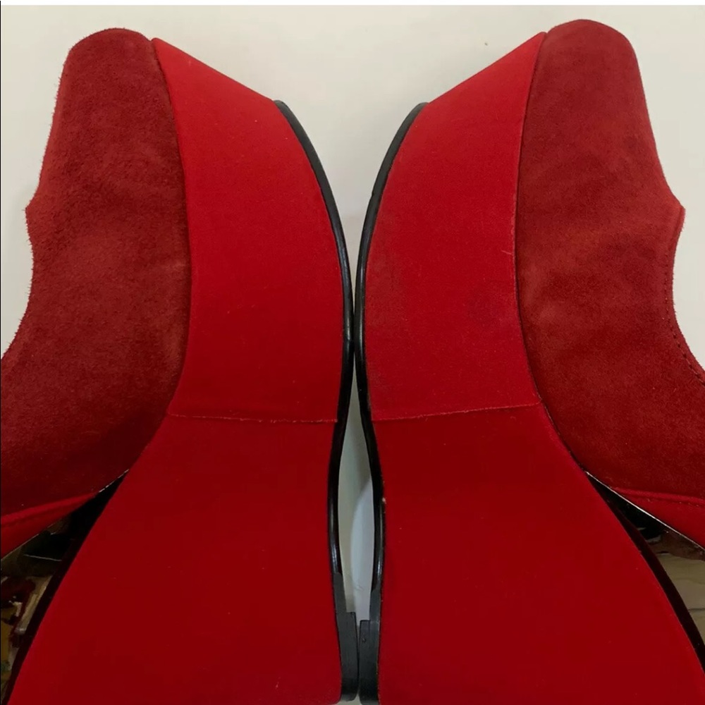 Two Lips Rapture Suede Platform Wedges - Picture 6 of 12